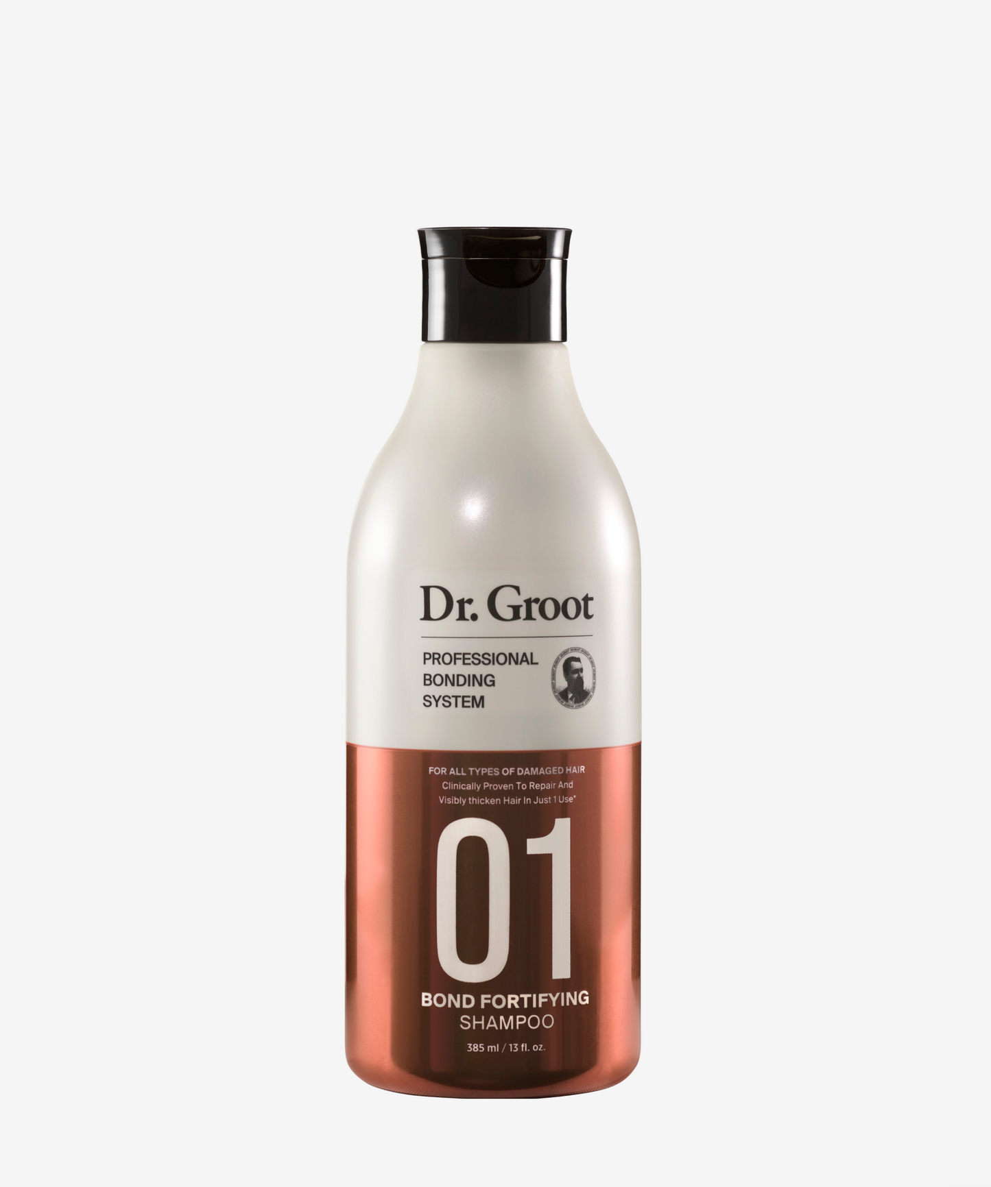 Dr. Groot Professional Bonding System 01 Bond Fortifying Shampoo – a Korean hair care essential designed to strengthen and restore damaged hair.