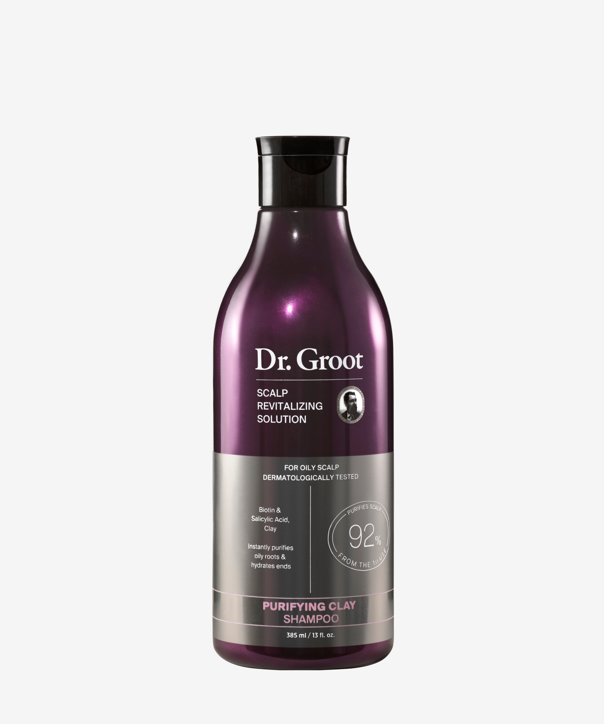 Dr. Groot Scalp Revitalizing Solution Purifying Clay Shampoo – a premium K-beauty detox shampoo designed to deeply cleanse and balance the scalp.