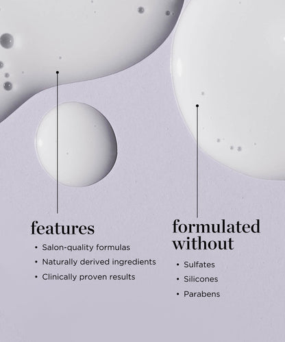 A rich, creamy clay texture infused with mineral-rich ingredients to absorb excess oil and purify the scalp.