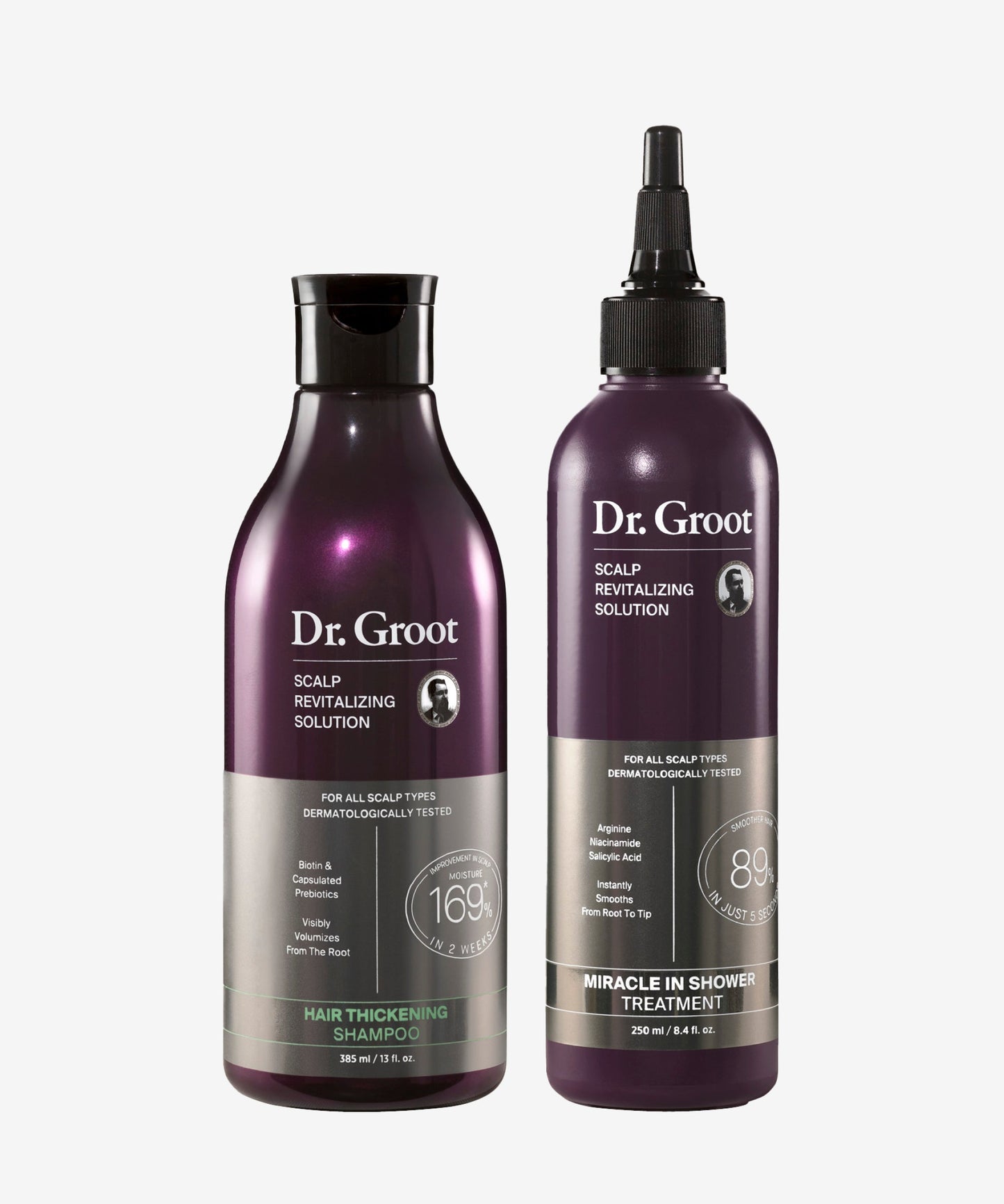 Dr. Groot Hair & Scalp Dynamic Duo Set – K-Beauty scalp care with revitalizing shampoo and miracle treatment