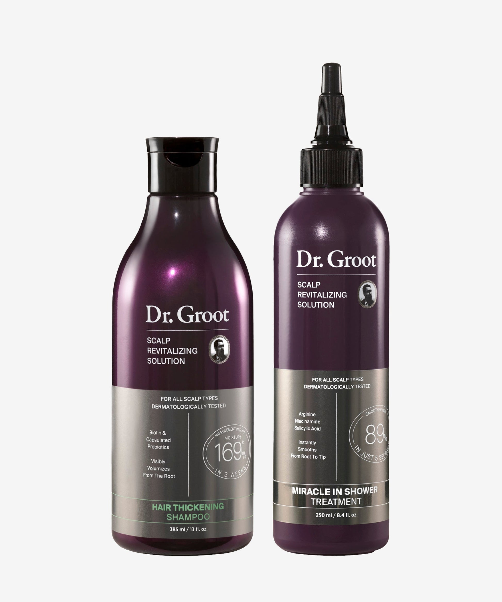 Dr. Groot Hair & Scalp Dynamic Duo Set – K-Beauty scalp care with revitalizing shampoo and miracle treatment