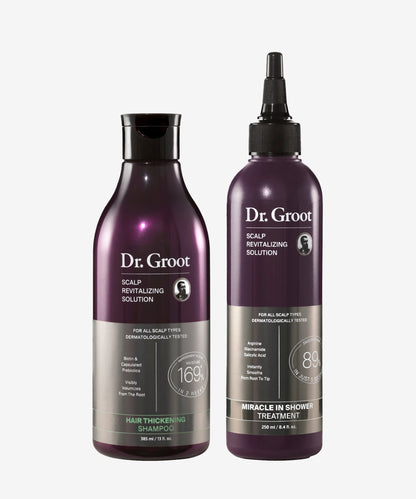 Dr. Groot Hair & Scalp Dynamic Duo Set – K-Beauty scalp care with revitalizing shampoo and miracle treatment